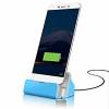  charge + sync dock  micro 5p connect for Samsung, LG, HTC SKY ETC (blue ) (OEM)